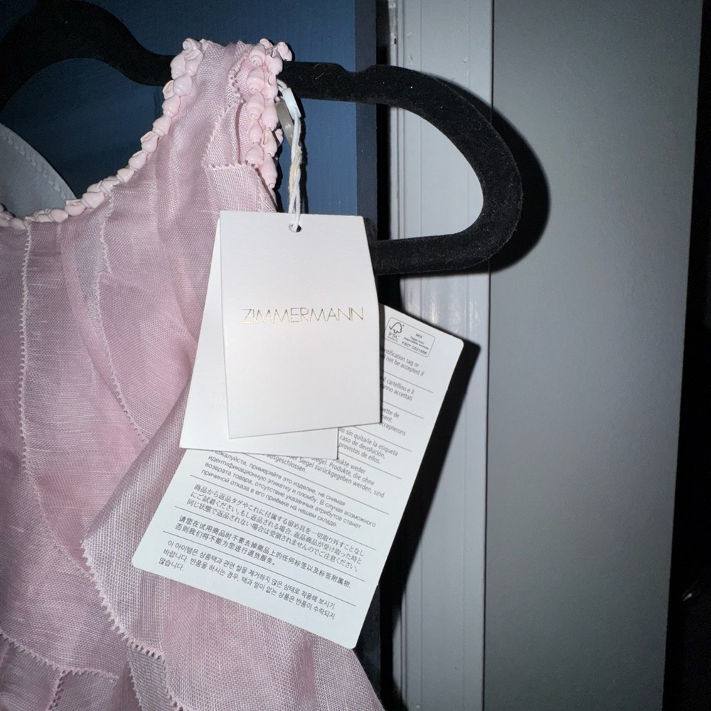 Zimmermann Ruffled Pink Blouse - Picture 4 of 6